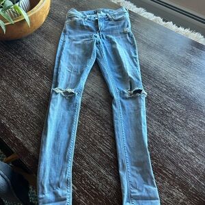 Lucky Brand Light Blue Distressed Skinny Jeans